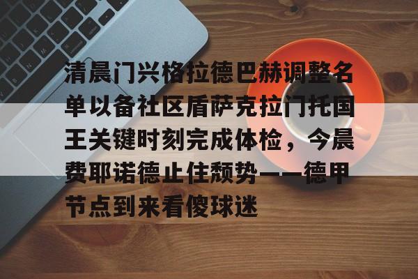 官网入口- 清晨门兴格拉德巴赫调整名单以备社区盾萨克拉门托国王关键时刻完成体检，今晨费耶诺德止住颓势——德甲节点到来看傻球迷